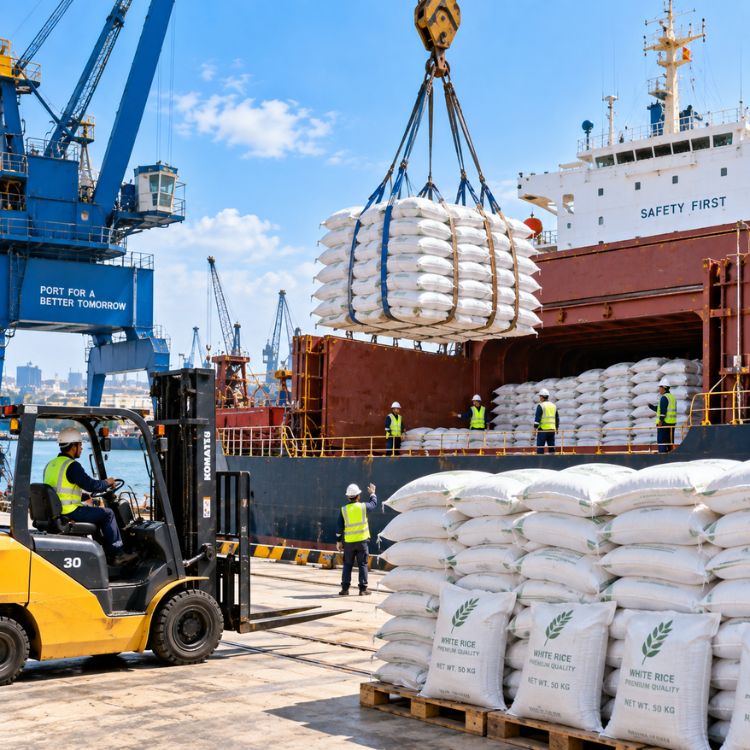 Rice in Bags Cargo Handling